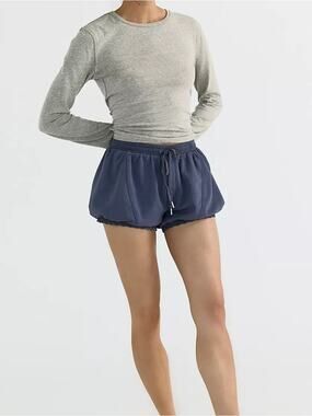 Intimately Free People Slow Motion Bloomer Shorts Size Medium Lace Trim Coquette